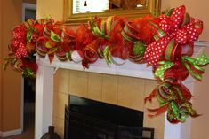 This beautiful garland is an example only!  It is made with red, lime green and white. These can be hung on mantles, staircases, door ways and even outside over the front door!  Want a different color scheme? No problem! No extra charge! Simply message me or leave your color choices in the notes during checkout.  You choose your size based on what you need: 6 foot - Perfect for a table swag or mantle 9 foot - Perfect for a mantle, especially 6 foot mantles if you want it to hang down the sides 18 foot - Perfect for front door, inside doorways, wrapped around columns or stairwells.  You choose RIBBONS ONLY or DECKED OUT.  Ribbons only will include all the festive ribbons just without the ornaments and picks. Decked out will include all the festive ribbons plus festive picks and ornaments. Elf Christmas Decorations, Christmas Cabin, White Garland, Green Garland, Christmas Mantle, Wreaths And Garlands, White Christmas Decor, Christmas Door Hanger, Christmas Wonderland