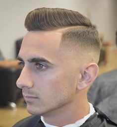 Mens Short Haircut, Skin Taper, Military Haircuts Men, Short Pompadour, Military Cut, Side Part Haircut, Modern Pompadour, Military Haircut, Pompadour Hairstyle