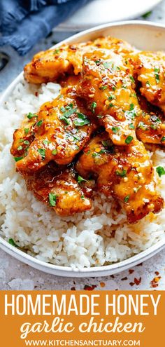 a white plate topped with chicken and rice