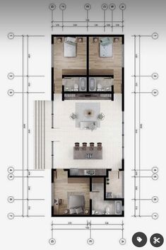 an overhead view of a floor plan for a house with two bedroom and one bathroom