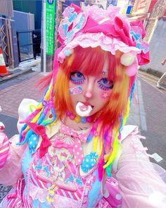 Neo Decora Style, Decora Fashion Aesthetic, Decora Fashion Art, Decora Art, Decora Outfits, Decora Fashion Make Up, Jfashion Decora, Harajuku Decora