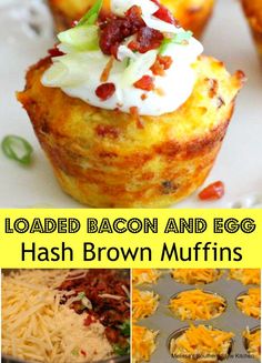 loaded bacon and egg hash browns brown muffins are the perfect breakfast or brunch treat