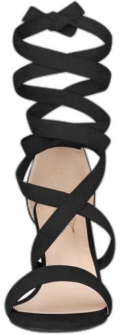 Chic Lace-up Strappy Sandals, Chic Strappy Synthetic Lace-up Sandals, Black Cross-tied Open Toe Sandals, Black Open Toe Sandals With Cross-tied Detail, Evening Sandals With Crisscross Straps For Summer, Summer Evening Sandals With Crisscross Straps, Chic Strappy Cross-tied Heels, Chic Cross-tied Open Toe Heels, Chic Cross-tied Lace-up Open Toe Sandals