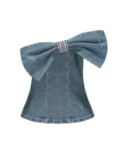 Make it a flirty girl summer with the Kate Denim Tube Top. This distressed top features pearl and diamond decoration that make up the brilliant bow center. The fit is flattering and flares at the bottom to show off your gorgeous figure. Denim material Pearl and diamond decoration Distressed look Dry clean only Swipe Game, Building Outfits, 2000s Denim, Nana Jacqueline, Denim Tube Top, Outfit Designer, Glitch Mode, Bow Aesthetic, Distressed Top