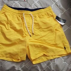 Brand New Polo Swimming Trunk Size Xl Yellow And Navy Blue Great For Summer With Lining Inside See Photos Accepting Offer's Blue And Yellow Outfit Men, Yellow Casual Short Swim Trunks, Casual Yellow Short Swim Trunks, Yellow Casual Short-length Swim Trunks, Sporty Yellow Swim Trunks Short Length, Sporty Yellow Short Swim Trunks, Yellow Short Swim Trunks For Beach Season, Sporty Yellow Swim Trunks, Sporty Yellow Swim Trunks For Beach Season