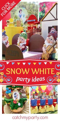 snow white party ideas for kids and adults from catchmyparty com - click here