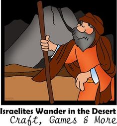 an image of a man holding a stick with words underneath it that say, carabits wander in the desert