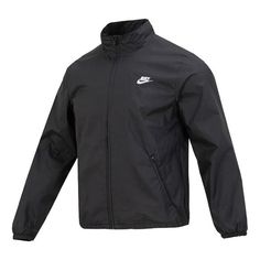 Nike Club+ Full Zip Woven Jacket 'Black' DX0673-010 (Men's/Casual)