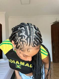 1 Braid, Hair Braid Designs, Cornrows Natural Hair, Braids Cornrows, Braid Trends, Braids Ideas, Inspo Hair, Braided Cornrow Hairstyles, Cute Box Braids Hairstyles