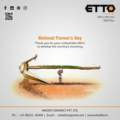 an advertisement for the national farmer's day