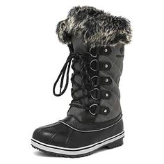 DREAM PAIRS Women's River_1 Grey Mid Calf Winter Snow Boo... https://www.amazon.com/dp/B07FFT1CW3/ref=cm_sw_r_pi_dp_U_x_Nt3.Bb19AY5JW Fur Winter Boots, Warm Winter Boots, Warm Snow Boots, Gray Winter, Cold Weather Boots, Country Dresses, Warm Boots