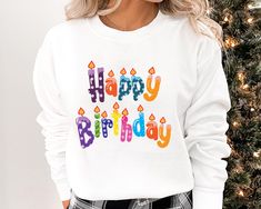 Happy Birthday Sweatshirt, My Birthday Shirt, Birthday Hoodie, Happy Birthday Sweater, Birthday Sweatshirt, It's My Birthday Shirt, W8 Thank you so much for choosing us! How To Order 1️⃣ Please review all the information provided before placing an order. 2️⃣ Select the shirt type and size using the drop down menu. 3️⃣ Select the color of the shirt using the following drop down menu. 4️⃣ Once all your desired items are in your cart you may complete your order by entering your payment method, desi Its My Birthday Sweatshirt, White Casual Sweatshirt For Birthday, Casual White Sweatshirt For Birthday, White Letter Print Sweatshirt For Birthday, It's My Birthday Shirt, Birthday Sweater, Birthday Sweatshirt, It's My Birthday, Color Charts