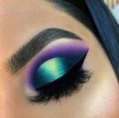 Fantasy Make-up, Maquillage Yeux Cut Crease, Makeup Ojos, Eye Makeup Styles, Green Makeup, Beautiful Eye Makeup