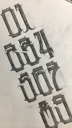 some type of lettering that has been drawn in pen and ink on paper with the words do