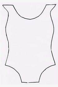 the outline of a bodysuit is shown in black and white, with one side cut out