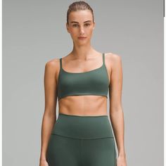 Green Sports Bra Size 4 In Lululemon Sizing, Would Fit A Size Xs Never Worn, Tags Attached I Am A 32 C And It’s Just A Bit Too Snug On Me Green Sports Bra, Green Bra, Bra Outfit, Green Sports, Green Bras, Lululemon Bras, Lululemon Sports Bra, Sports Bra Sizing, Deep Green