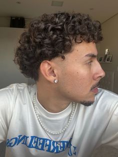 corte americano Corte Mullet, Men's Curly Hairstyles, Curly Afro Hair