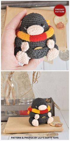 crochet pattern for a stuffed toy that looks like a character from the movie