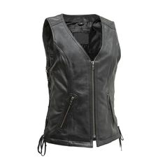 RORI Motorcycle Leather Vest Women's Leather Vest Best Leather Ny Black XS Motorcycle Leather Vest, Women Leather Vest, Access Panels, Black Leather Vest, Motorcycle Vest, Motorcycle Leather, Motorcycle Women, Motorcycle Outfit, Biker Leather