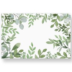 a green leafy background with white paper