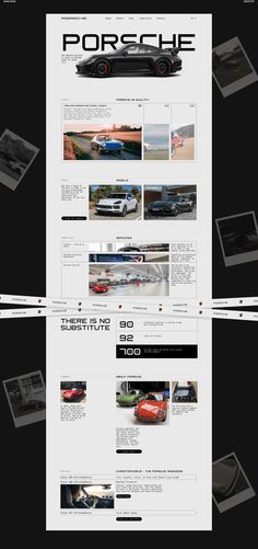 an image of a website page with cars on it