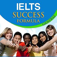 a group of people giving thumbs up with the words ielts success formula