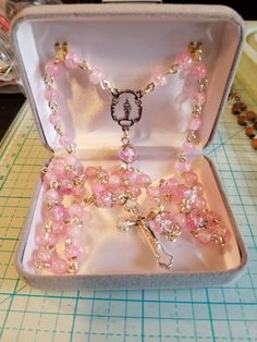 Sweet 15 Party Ideas Quinceanera, Sweet 15 Party Ideas, Quince Decorations, Rosary Jewelry, Bead Rosary, Catholic Decor, Praying The Rosary, The Rosary