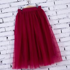 Technology: collage/splicingFabric name: American nylon netMain fabric composition: nylon/nylonContent of main fabric components: 100%Skirt length: long skirtNumber of layers:4 layerSize:Average size 65-100CMColors:burgundy Stretch Mesh Tulle Skirt, Party Mesh Skirt With Lined Detail, Long Mesh Skirt For Spring, Spring Long Mesh Skirt, Stretch Tulle Long Skirt, Tulle Midi Skirt With Lining, Stretch Long Tulle Skirt, Midi Tulle Skirt With Lining, Stretch Full Tulle Maxi Skirt