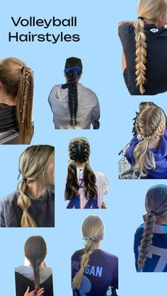 mine Gymnastics Hair, Softball Hairstyles, Easy Hairstyles For Thick Hair, Sport Hair, Ball Hairstyles, Volleyball Pictures, Sports Hairstyles