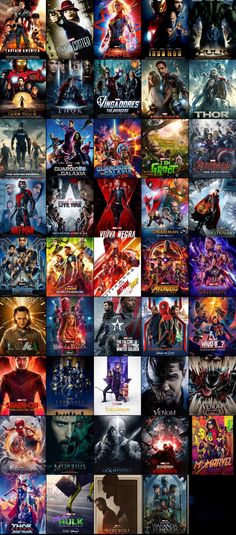 many different movie posters are shown in this collage, including the title and titles