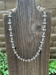 Check Out These Unique Navajo Sterling Silver Cone Beaded Necklaces (16 inches) Stamped Sterling. These Beads Are Great For Everyday Wear. **Only 1 beaded necklace included in price, shown is multiple necklaces for display purposes** Thank you for visiting our store, please let us know if you have any questions. SKU:333978245901_8a697d36-d6ad* Southwestern Style Silver Single Strand Necklace, Southwestern Silver Necklace With Spacer Beads, Southwestern Silver Jewelry With Spacer Beads, Artisan Silver Single Strand Beaded Necklace, Silver Single Strand Artisan Beaded Necklace, Southwestern Silver Necklace With Large Beads, Artisan Silver Jewelry With Spacer Beads, Silver Round Beaded Necklaces Hand-strung, Artisan Silver Single Strand Beads