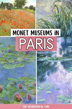 Pinterest pin graphic for Monet museums in Paris