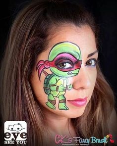 Side Face, Turtle Painting, Ninja Turtle, Facepaint, Painting Tips, Make Art, Ninja Turtles