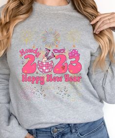 Happy New Year 2023, New Year 2023, New Year Gifts, New Year's, Happy New, San Jose, Happy New Year, Crewneck Sweatshirt, Gift For Her