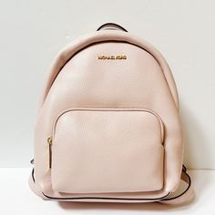 New With Tag Michael Kors Erin Medium Backpack Pebbled Leather Pink Powder Blush 100% Authentic Retail: $ 398.00 Plus Tax ***Please See The Measurement For The Size*** !!No Dust Bag!! Michael Kors Logo On Front Gold Toned Hardware 1 Zip Pocket At Front Zip Top Closure Custom Fabric Lining 1 Zipper Pocket 2 Slip In Pockets 12" (L) X 9.75"(H) X 4"(D) 2.5" Top Handle, Adjustable Backpack Straps Very Clean, Smoke-Free And Pet-Free Environment. Michael Kors Travel Bags In Pebbled Leather, Michael Kors Pebbled Leather Travel Bag, Michael Kors Everyday Pebbled Leather Bag, Everyday Michael Kors Pebbled Leather Bag, Pink Leather Everyday Backpack, Michael Kors Pink Backpack For Everyday, Elegant Michael Kors Leather Backpack, Designer Pink Leather Backpack, Luxury Pink Pebbled Leather Bag