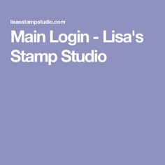 the main login - lasa's stamp studio logo on a purple background