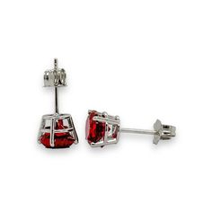 Crafted in shining 14K white gold, these 6mm round lab-created Ruby earrings exude a timeless elegance. The hue of the Ruby contrasts stylishly with the luminous gold, adding an understated glamour and luxury to any look. 1.1grmsClosure:ButterflyColor:White.Main Stone:RubyMain Stone Color:RedMain Stone Shape:RoundMain Stone Creation:Lab-CreatedMain Stone Treatment:Not EnhancedSecond Stone:No StoneCustomized:Yes Handmade:YesSigned:NoEra:UndatedVintage:NoAntique:NoFeatures:StackableShape:RoundSett Understated Glamour, Ruby Earrings, Colorful Butterflies, Stone Color, Timeless Elegance, Ruby, Lab, White Gold, Stone