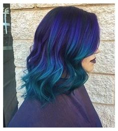 Blue And Green Hair, Raspberry Hair, Dark Purple Hair, 2023 Hair, Colourful Hair, Teal Hair, Level 7