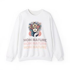 Mom Nature Unisex Crewneck Sweatshirt, gift for mom nature lover plant gardening eco green environment earth plant mom hobby sustain farming by Creative2022Store on Etsy Eco Green, Green Environment, Plant Garden, Plant Mom, Gift For Mom, Nature Lover