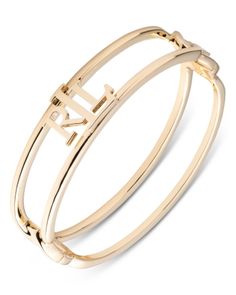 Lauren Ralph Lauren Logo Double Row Bangle Bracelet in Gold Tone Ralph Lauren Logo, Lauren Ralph Lauren, Bangle Bracelet, The Row, Bangle Bracelets, Jewelry Accessories, Gold Tones, Buy Online, Bangles