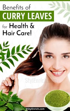 Curry Leaves Benefits For Health and Hair Care That You Will Love To Know! Curry Leaves Benefits, Benefits Of Curry, Homemade Hair Mask, Hair Care Remedies, Homemade Hair Products, Diy Hair Care, Natural Health Tips, Scalp Health