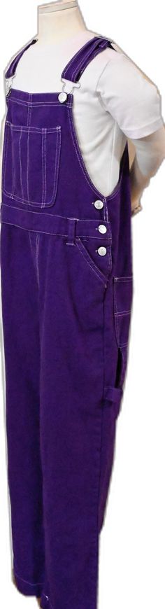 Casual Purple Full Length Jeans, Casual Full-length Purple Jeans, Casual Full Length Purple Jeans, Overall Pants, Cotton Overalls, Kids Overalls, Bib Overalls, Violet, Art Collection