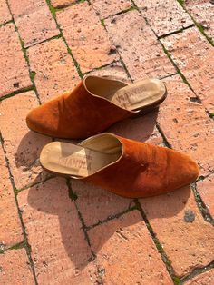 I absolutely love these genuine leather mules, made in Mexico. Fits best a sz 7- sz 8. These retail new for $242. Beautiful cognac colored suede. Slight signs of wear. Super high quality and will last a long time if cared for! Chic Suede Mules With Suede Lining, Classic Suede Mules With Pointed Toe, Classic Slip-on Mules For Fall, Chic Brown Suede Mules, Suede Mules With Stacked Heel And Almond Toe, Suede Almond Toe Mules For Formal Events, Suede Almond Toe Mules For Formal Occasions, Formal Suede Mules With Almond Toe, Western Closed Toe Mules For Fall