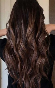 Mocha Color Hair, Mocha Hair, Chocolate Brown Hair Color, Brunette Hair With Highlights, Gorgeous Hair Color, Fall Hair Color For Brunettes, Brunette Balayage Hair, Brown Hair Balayage, Balayage Brunette