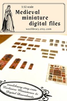 Make your medieval miniature project stand out with these gorgeos medieval ornaments and decorations - instant download - by weelibrary on Etsy https://weelibrary.etsy.com/listing/1422702526