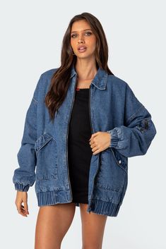 PRODUCT INFO Coat Oversized fit Washed denim fabric 100% Cotton Model wears size S Model height is 5'7 Item care: Wash with similar color Oversize Denim Jacket, Flannel Sweatshirt, Perfect Coat, Oversized Denim Jacket, Washed Denim, Sweaters And Jeans, Corduroy Jacket, Denim Coat, Denim Fabric