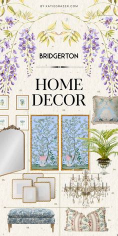 an advertisement for a home decor website