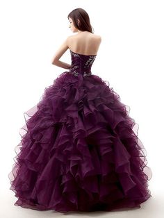 Strapless Dark Purple Quinceanera Ball Gown Formal Dress – JoJo Shop Dark Purple Quinceanera, Quinceanera Purple Dresses, Quinceanera Purple, Villain Dresses, Purple Quinceanera, Purple Quinceanera Dresses, Purple Quince, Pretty Quinceanera Dresses, Fantasy Dresses