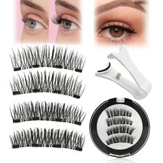 PRICES MAY VARY. 【Magnetic Lashes】Magnetic eyelashes no glue needed. Just click and the magnetic eyelashes will naturally attach to your eyelashes, achieving a Magnetic Eyelashes Natural Look Without the Mess 【High Quality Material】The reusable sticky eyelashes are made of high quality synthetic fiber 【Portable & Easy to Carry】The magnetic eyelashes are equipped with a double-layer independent magnetic case, are small and portable, and do not take up space, you can carry and use this magnetic ey Best Magnetic Eyelashes, Best Eyelashes, Eyelashes Natural Look, Best False Eyelashes, Eyelashes Natural, Magnetic Lashes, Natural Eyelashes, Magnetic Eyelashes, Natural Styles