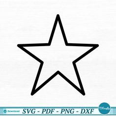 a black and white outline of a star Star Outline, Star Svg, Halloween School, Cup Wrap, Star Design, Halloween Paper, Printable Image, Craft Tools, Star Designs